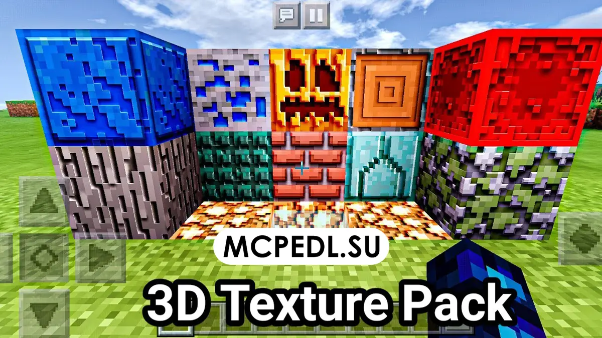 3D Texture Pack for Minecraft PE