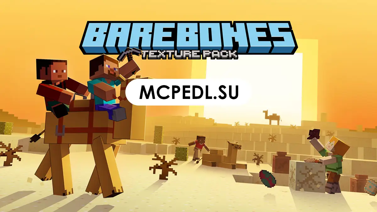 Bare Bones Texture Pack for Minecraft PE