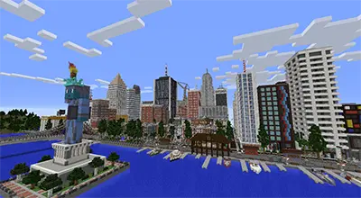 Patriotville and Freedom county Map for Minecraft PE